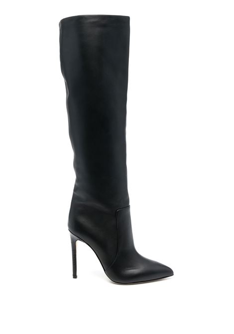 Black 110mm knee-high stiletto boots - women